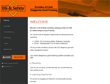 Tablet Screenshot of dgsafety.com